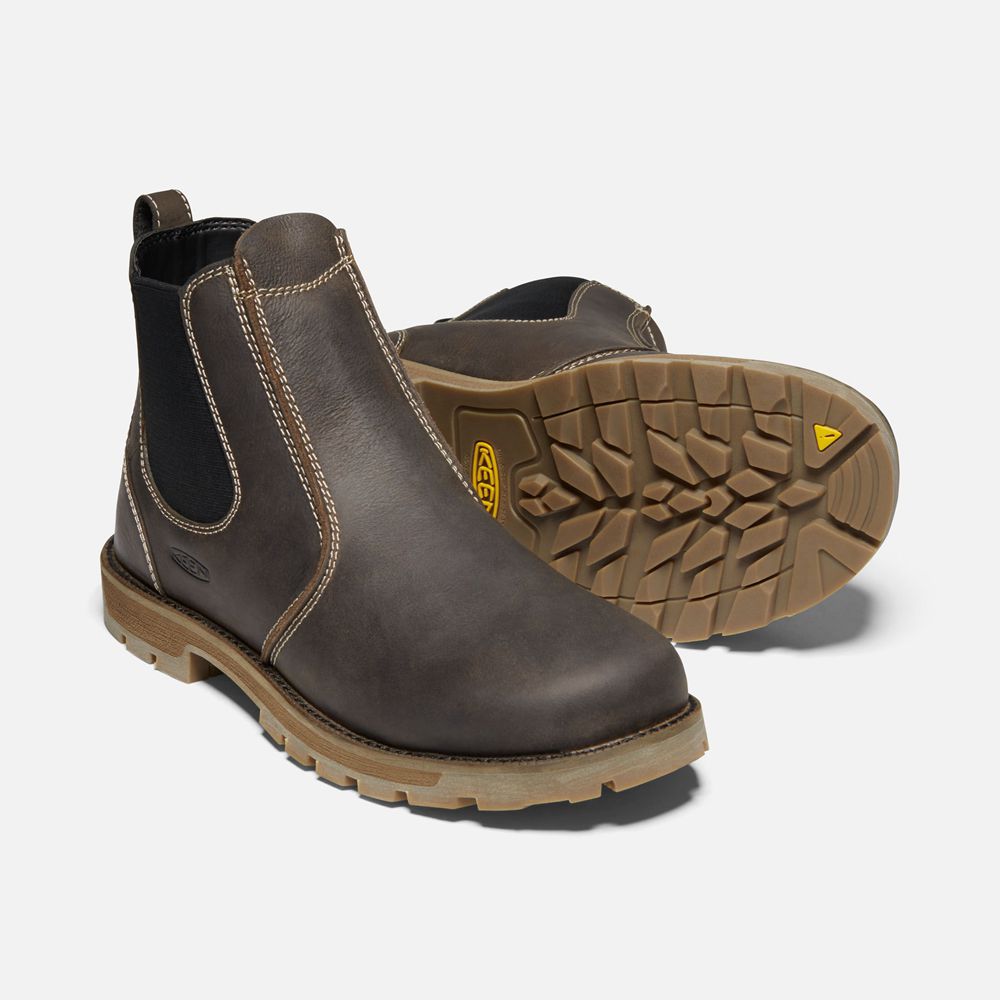 Botas de Trabajo Keen Mexico Negros Marrom - Hombre Seattle Romeo (Soft Toe) - OB6891752